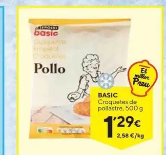 Caprabo Basic croquetas de pollastre oferta