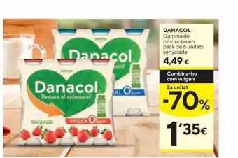 Caprabo 2a unitat -70% danacol gamma de productes oferta