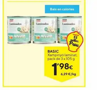 Caprabo Basic xampinyó laminat oferta