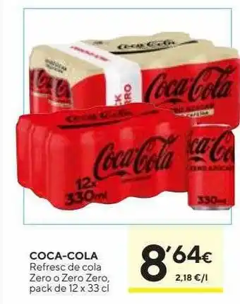 Caprabo Coca-cola refresc de cola zero o zero zero oferta