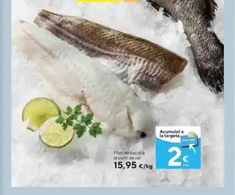 Caprabo Filet de bacallà al punt de sal oferta