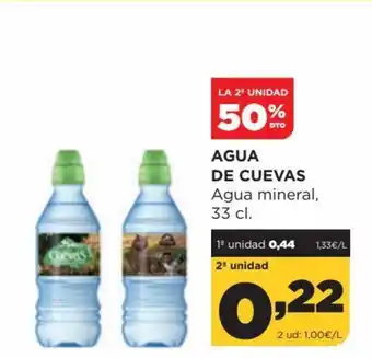 Alimerka Agua De Cuevas Agua Mineral, 33cl oferta