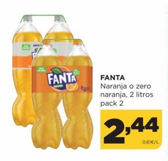 Alimerka Fanta Naranja o Zero Naranja, 2 Litros Pack 2 oferta