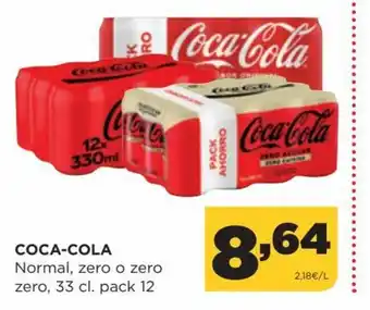 Alimerka Coca-Cola Normal, Zero o Zero Zero, 33cl. Pack 12 oferta