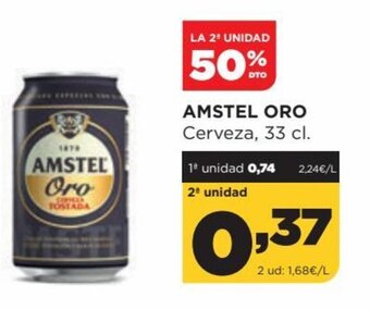 Alimerka Amstel Oro Cerveza, 33cl oferta