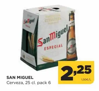 Alimerka San Miguel Cerveza, 25cl. pack 6 oferta