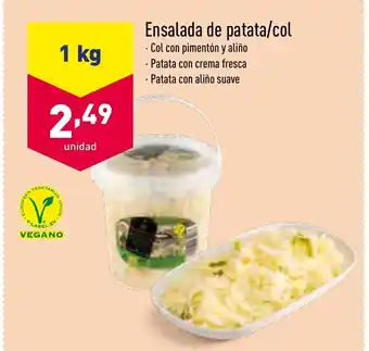 ALDI Ensalada de patata/col oferta