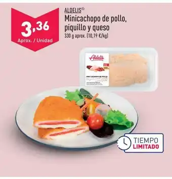ALDI Minicachopo de pollo, piquillo y queso aldelis oferta