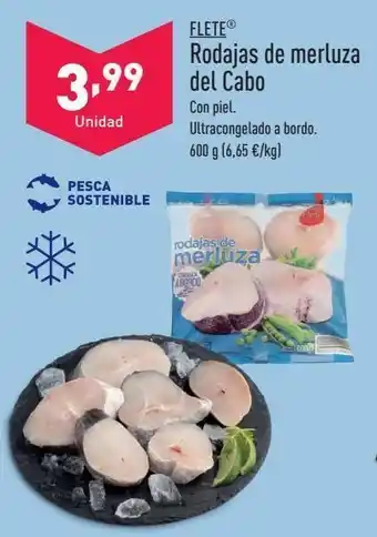 ALDI Rodajas de merluza flete oferta