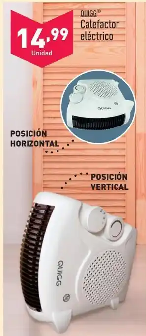 ALDI Calefactor eléctrico quigg oferta