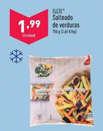 ALDI Salteado de verdura flete oferta