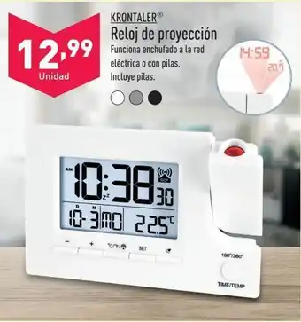 ALDI Reloje de proyección krontaler oferta