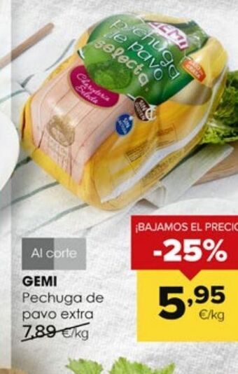 Autoservicios Familia Pechuga de pavo gemi oferta