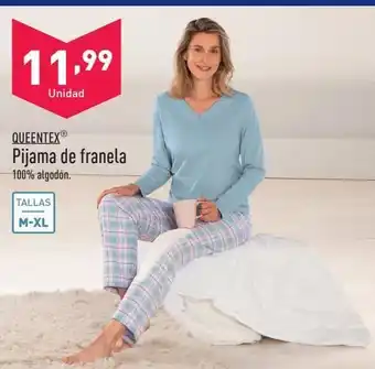 ALDI Pijama de franela queentex oferta