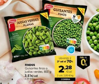 Autoservicios Familia Guisantes finos congelados findus oferta