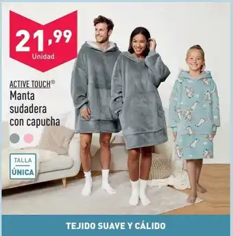 ALDI Manta sudadera con capucha active touch oferta