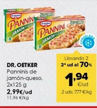 Autoservicios Familia Paninis dr oetker oferta