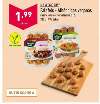 ALDI My Veggie Day Falafels-Albóndigas veganas 200g oferta