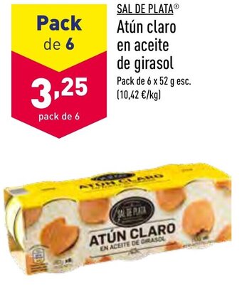 ALDI Sal De Plata Atún claro en aceite de girasol oferta