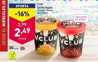 ALDI V-club Tarrina vegana 340 g oferta