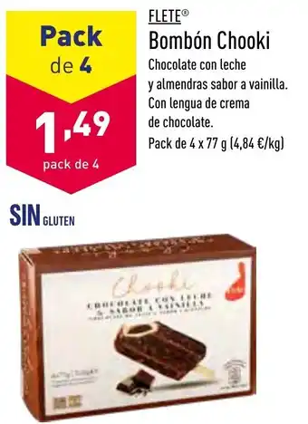 ALDI Flete Bombón Chooki 4x77g oferta