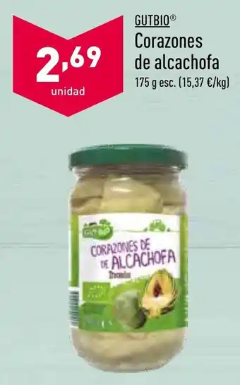 ALDI Gutbio Corazones de alcachofa 175g oferta
