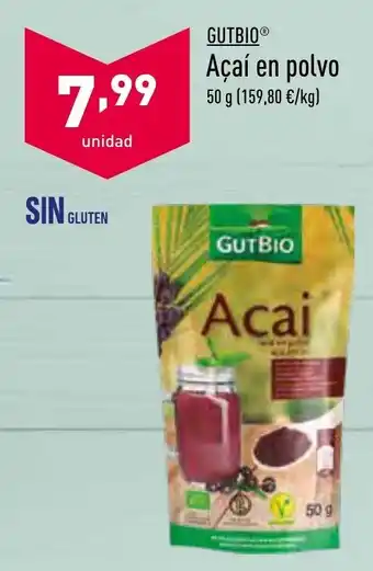 ALDI Gutbio Acaí en polvo 50 g oferta