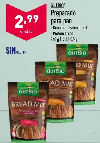 ALDI Gutbio Preparado para pan 240 g oferta