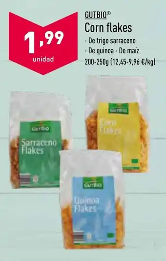 ALDI Gutbio Corn flakes 200-250 g oferta