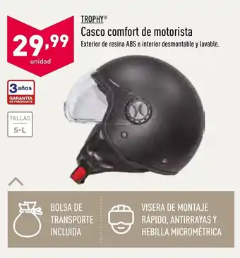 ALDI Trophy Casco comfort de motorista oferta