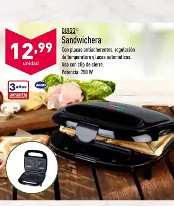 ALDI Quigg Sandwichera oferta