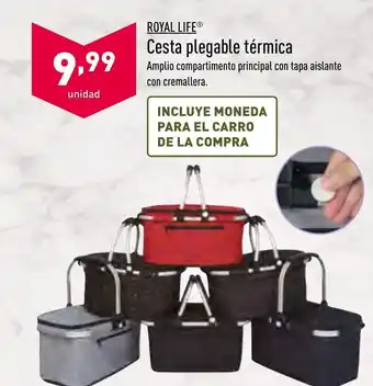 ALDI Royal Life Cesta plegable tèrmica oferta