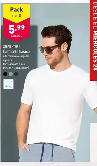 ALDI Straight Up Camiseta básica oferta