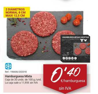 Makro Hamburguesa Mixta oferta