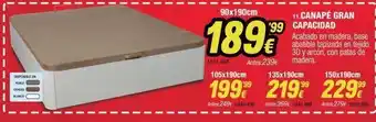 Disponible en roble cerezo blanco 1841.494 90x190cm 189€ antes:239€ 11.canapé gran '99 capacidad acabado en madera, 