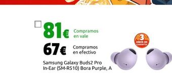 CeX Samsung galaxy buds2 pro in-ear (sm-r510) bora purple, a oferta