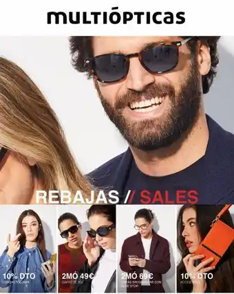 MultiÓpticas 10% dto contactologia multiópticas rebajas // sales 2mó 49€ gafas de sol 2mó 69€ gafas sin graduar con blue stop 10% oferta