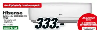 MediaMarkt Hisense Split Inverter DC35YD01G Mini Apple oferta