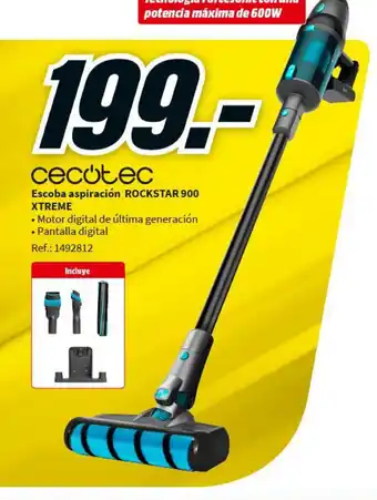 MediaMarkt Cecotec Escoba aspración ROCKSTAR 900 XTREME oferta