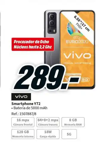 MediaMarkt Vivo Smartphone Y72 oferta