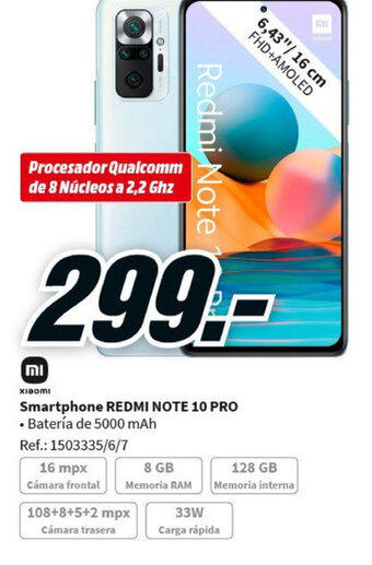 MediaMarkt Smartphone REDMI NOTE 10 PRO oferta