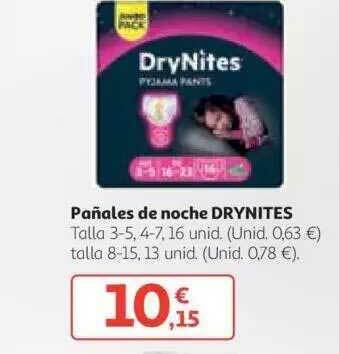 Alcampo Pañales De Noche Drynites oferta
