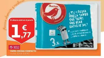 Alcampo Papel Cocina Compacto 3unid oferta