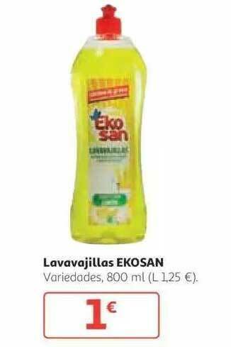 Alcampo Lavavajillas Ekosan 800ml oferta