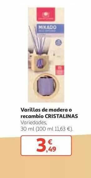 Alcampo Varillas De Madera O Recambio Cristalinas 30ml oferta