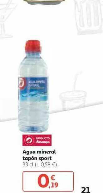 Alcampo Agua Mineral Tapón Sport 33cl oferta
