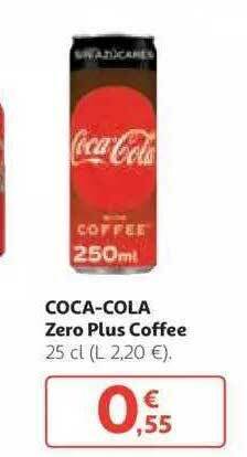 Alcampo Coca-cola Zero Plus Coffee 25cl oferta