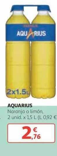 Alcampo Aquarius Naranja O Limón 2unid x 1,5L oferta