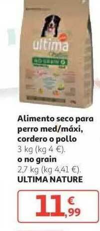 Alcampo Alimento Seco Para Perro Med Máxi Cordero O Pollo O No Grain oferta