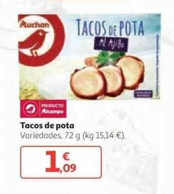 Alcampo Tacos De Pota 72g oferta